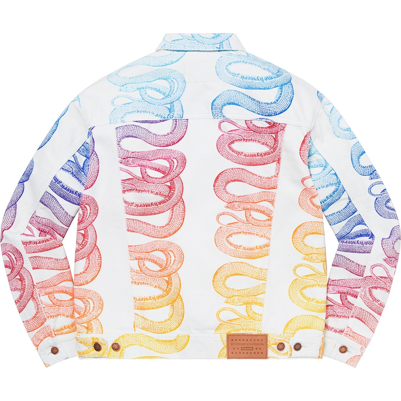 Supreme®/HYSTERIC GLAMOUR Snake Denim Trucker Jacket view 5